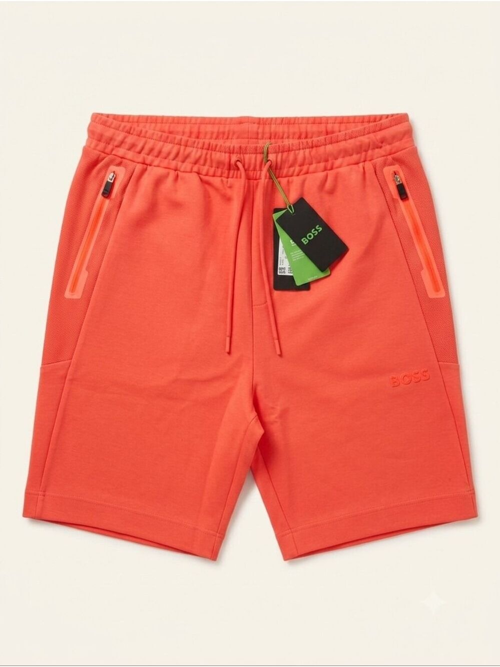 BOSS Hugo Boss Headlo 1 Sweat Shorts Open Red Coral NWT XL Style # 50510348